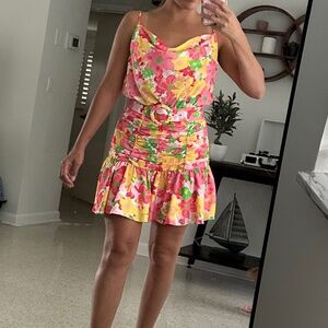 For love and Lemons floral dress XS